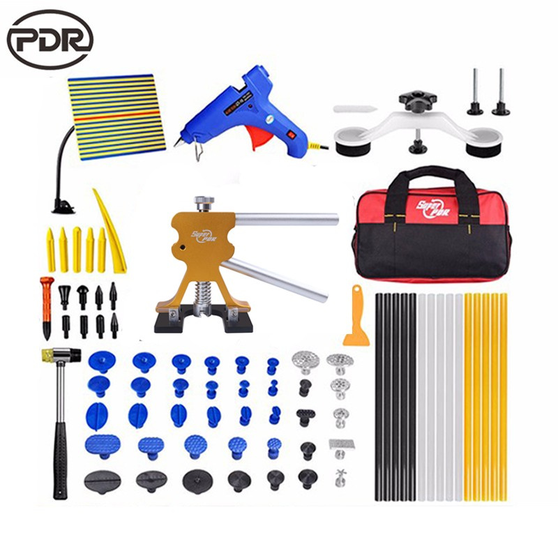 Pdr Tool Kit Dent Repair Tool Car Body Repair Kit Dent Removal LED Lamp Reflector Board Dent Puller Kit