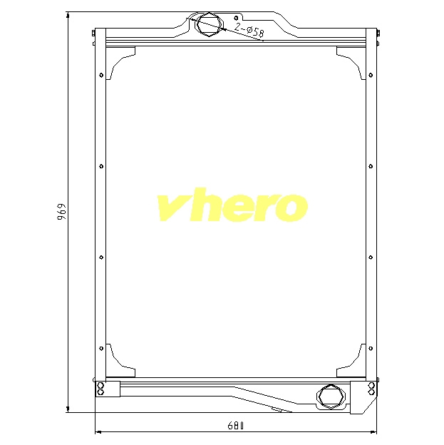 Truck Parts Cooling system Aluminum Radiator for Truck Dfg Cummins 1301z24-010