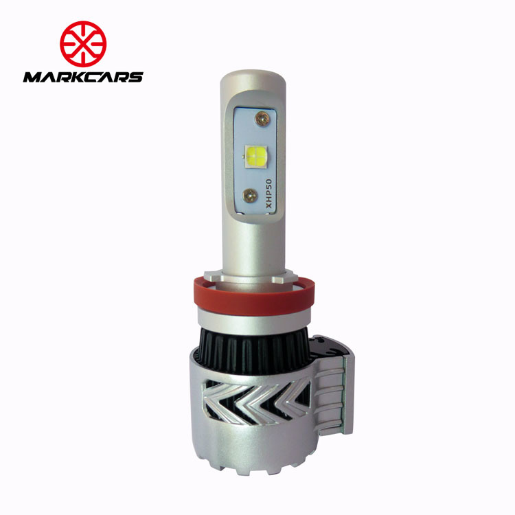 Markcars 6500k 12000lm T8 Auto LED Headlight with Fan Cooling