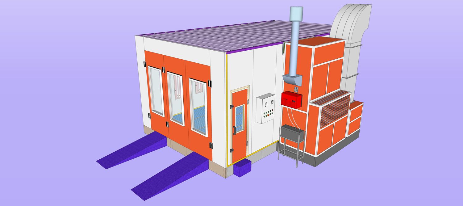 Car Paint Booth, Baking Oven