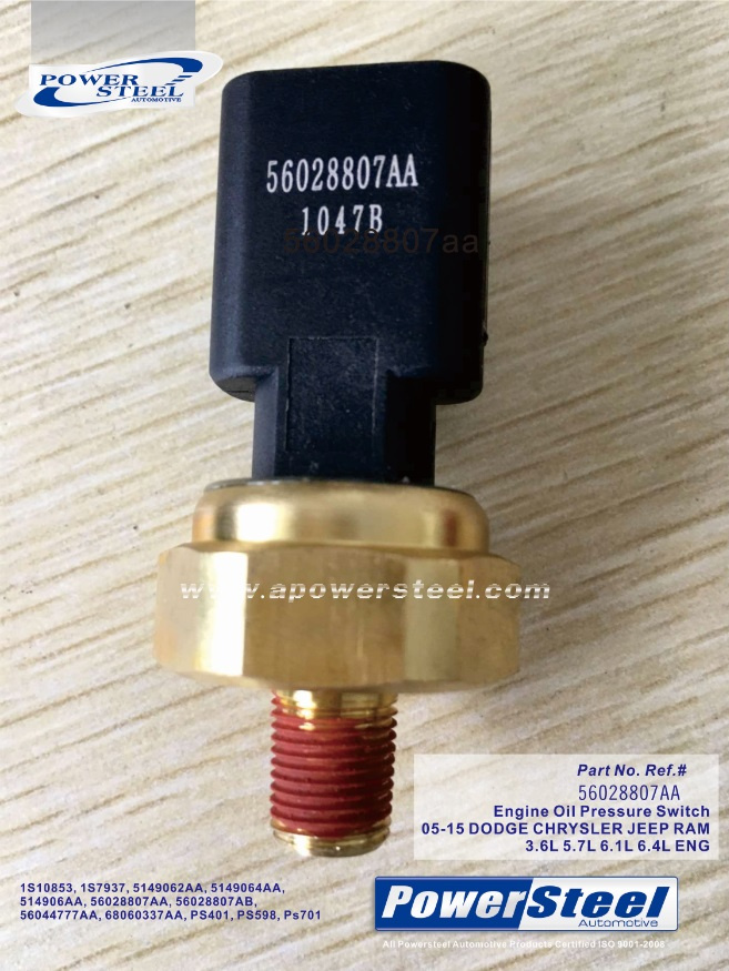 Oil Pressure Switch for Engine 3.6L 5.7L 6.1L 6.4L 56028807AA, PS317