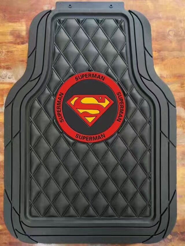Superman Latex Car Floor Mat
