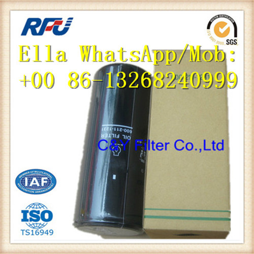 (600-211-1231, 600-211-1230) Komatsu Oil Filter Using Import Filter Paper