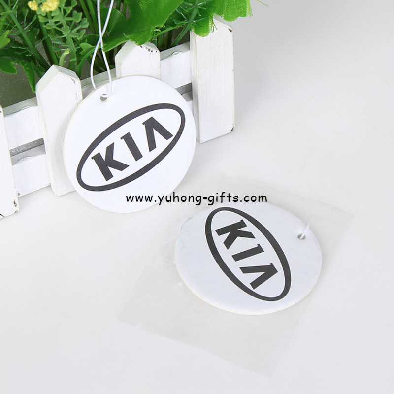 Vanilla Flavor Hanging Car Paper Air Freshener for Promotion (YH-AF091)