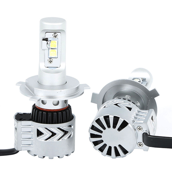 H4 Hb2 9003 80W 12000lm Car LED Headlight for 8th 8g Xhp-50 Chip Adjustable Holder Fanless All in One 6500k H/L Beam LED Fog Light Bulbs