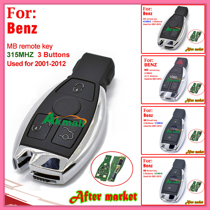Remote Key for 2001-2012 MB Benz with 2 Buttons 315MHz