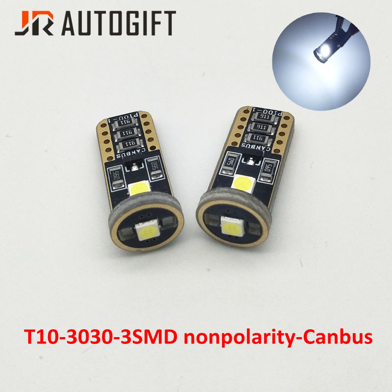 New Item 194 W5w 3030 3SMD Nonpolarity Canbus Bulbs