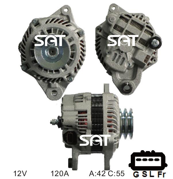 for Mitsubishi Alternator A3TG4679 1800A115 DRA0393