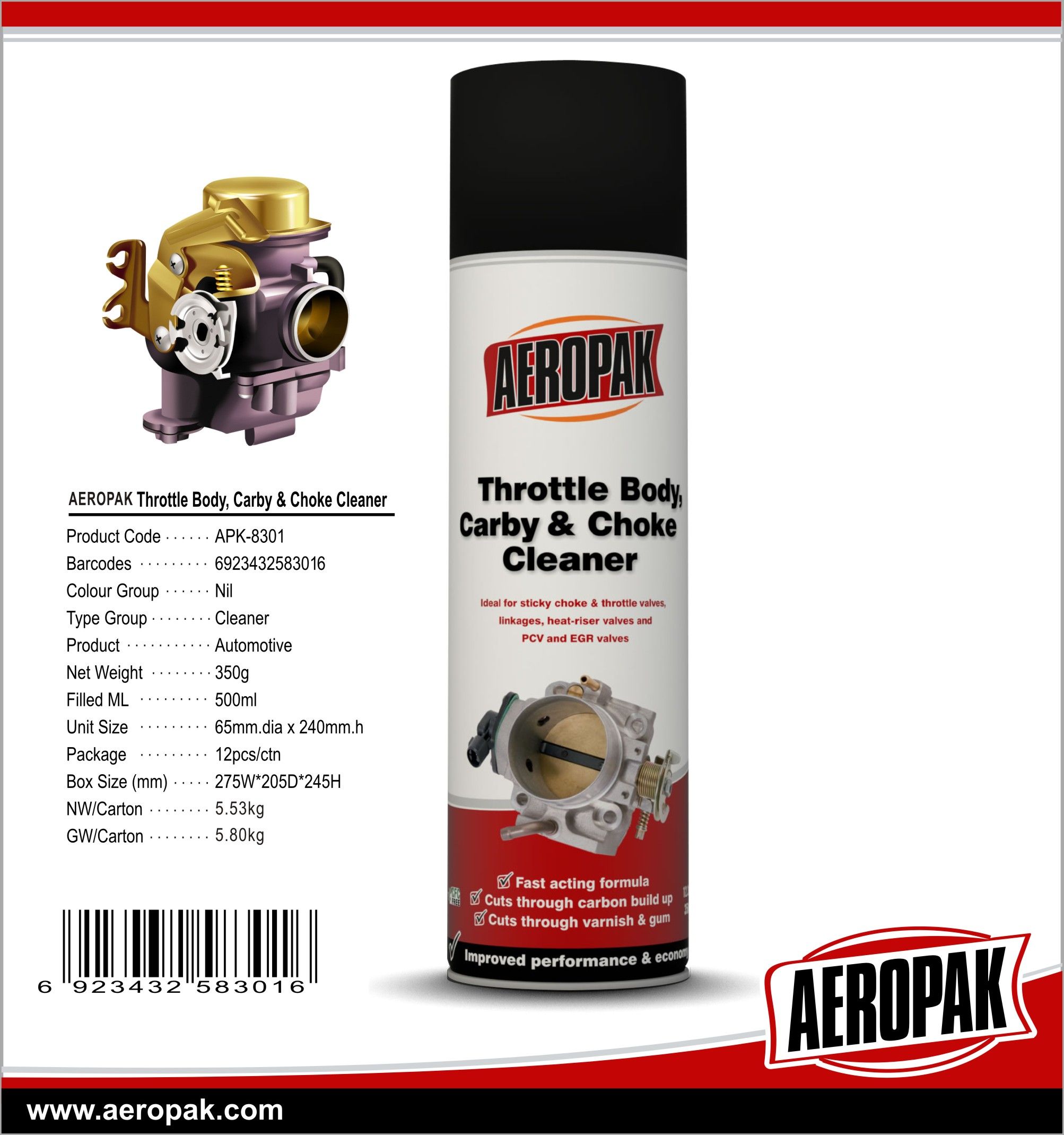 Car Care Product Carburetor & Choke Cleaner