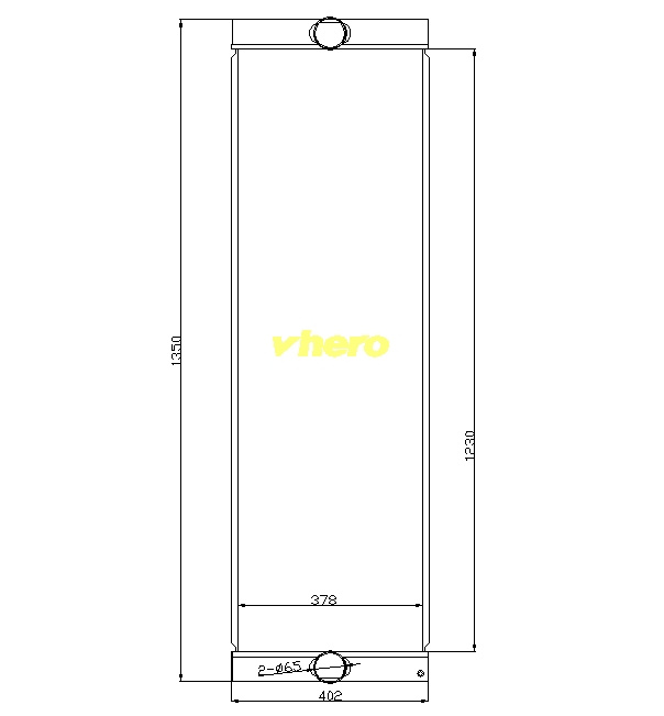 Cooler Aluminum Car Radiator for Technical Vehicle Liebherr 1493