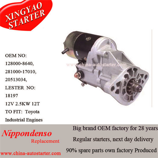 New Electric Denso Replaces Auto Starter for Toyota (Lester 18197)