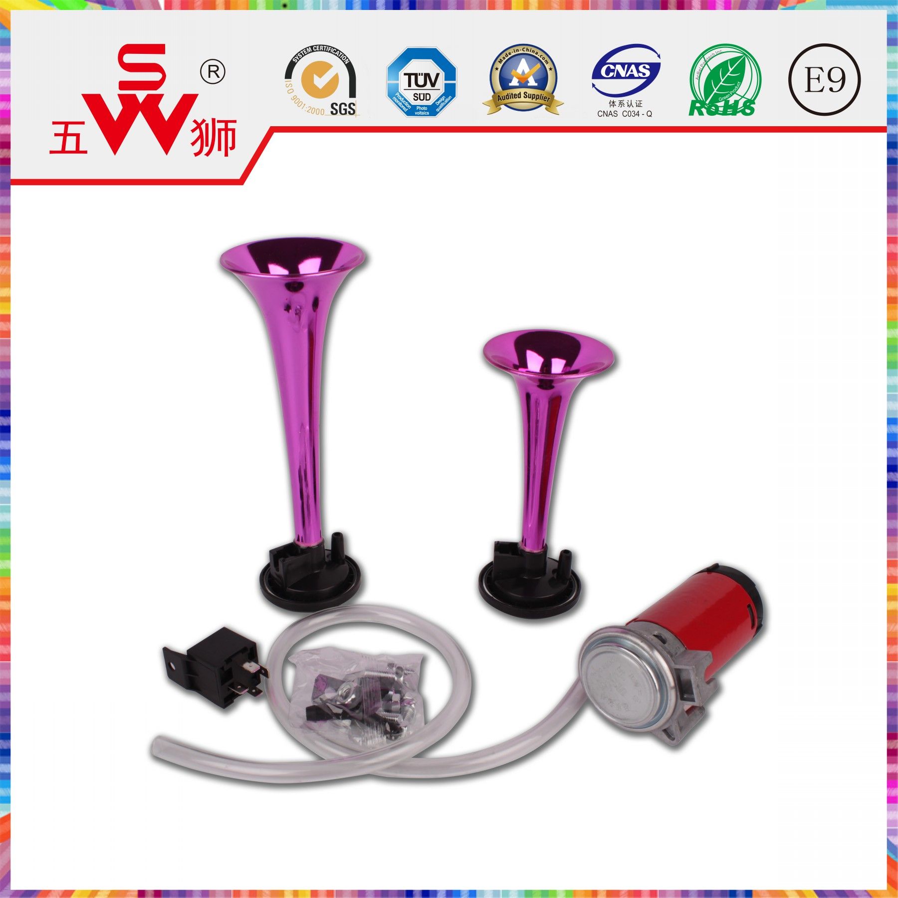 OEM Color ABS Dual Speaker Horn