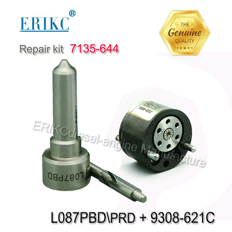 Erikc Diesel Fuel Injector Overhaul Kit 7135-644 Including Nozzle L087prd and Valve 9308-621c for Ejbr01701z / Ejbr04101d