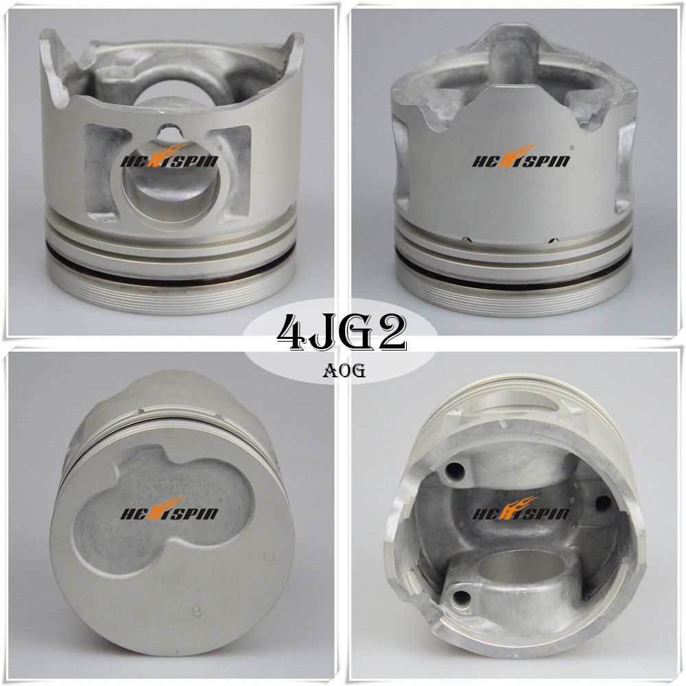 Isuzu Diesel Engine Auto Parts 4jg2 4 Cyl. Alfin and Oil Gallery Piston with OEM 8-97176-624-0
