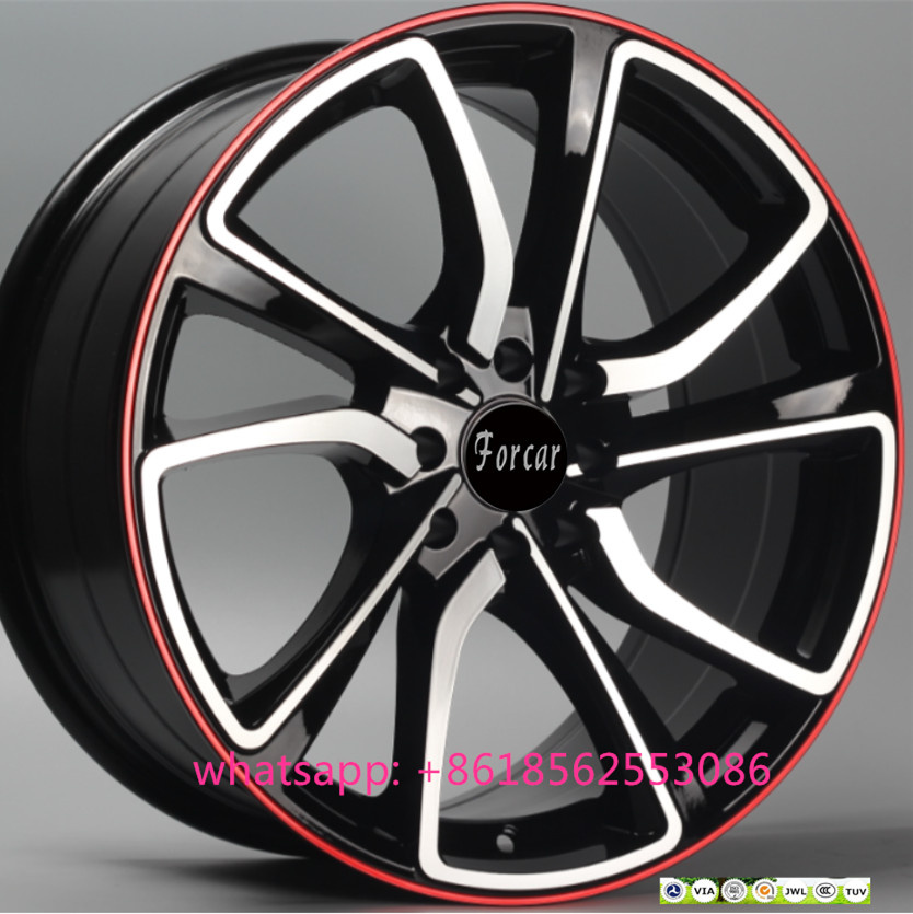 Colorful Red Lip Wheels Aluminum Wheels Rim Auto Alloy Wheels