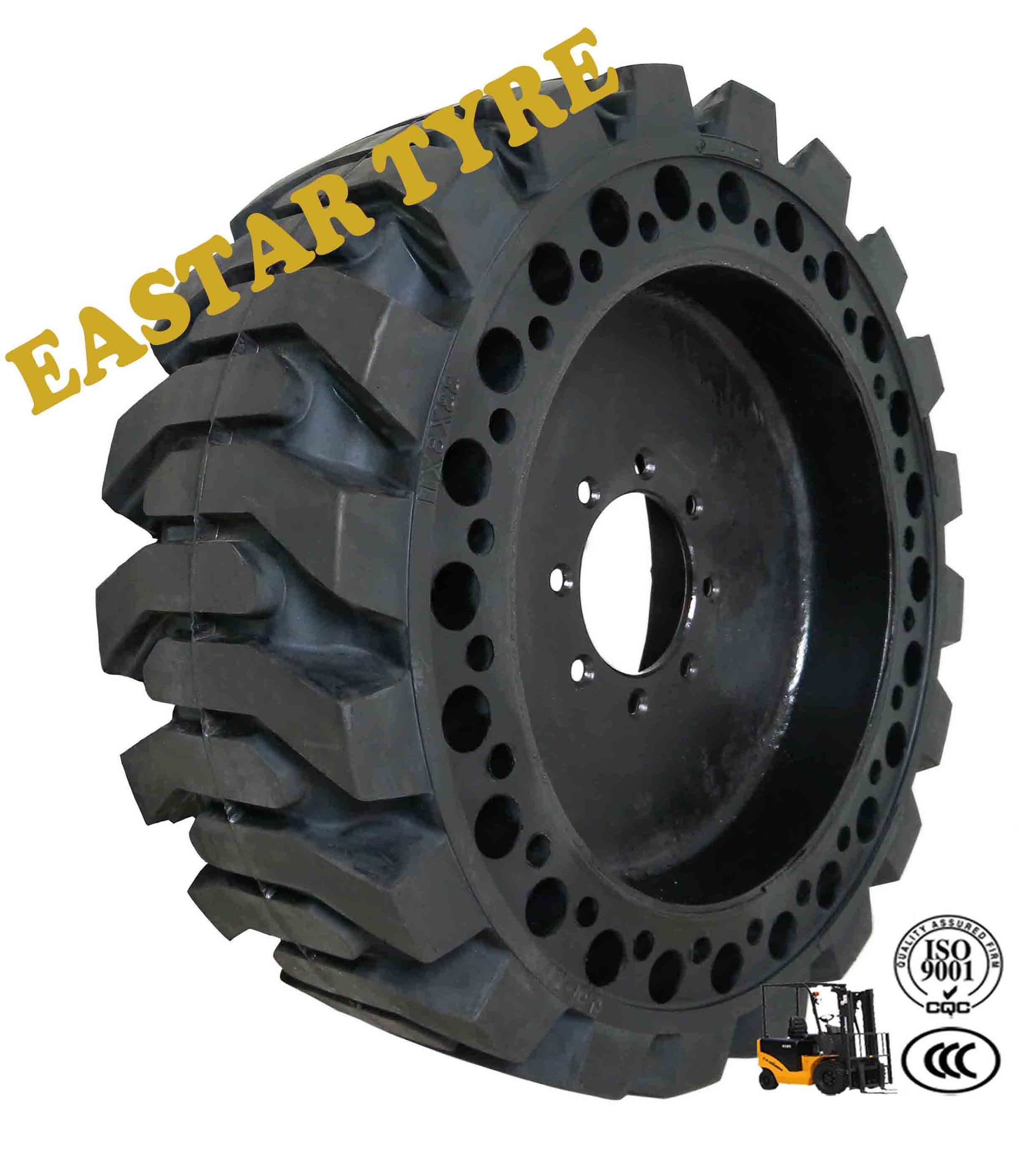 33*6*11, 10-16.5, Solid Skidsteer Tire, Bobcat Tire