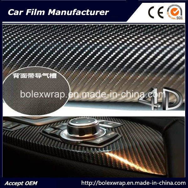 4D Carbon Fiber Vinyl Rolls Car Sticker, Car Vinyl Sticker