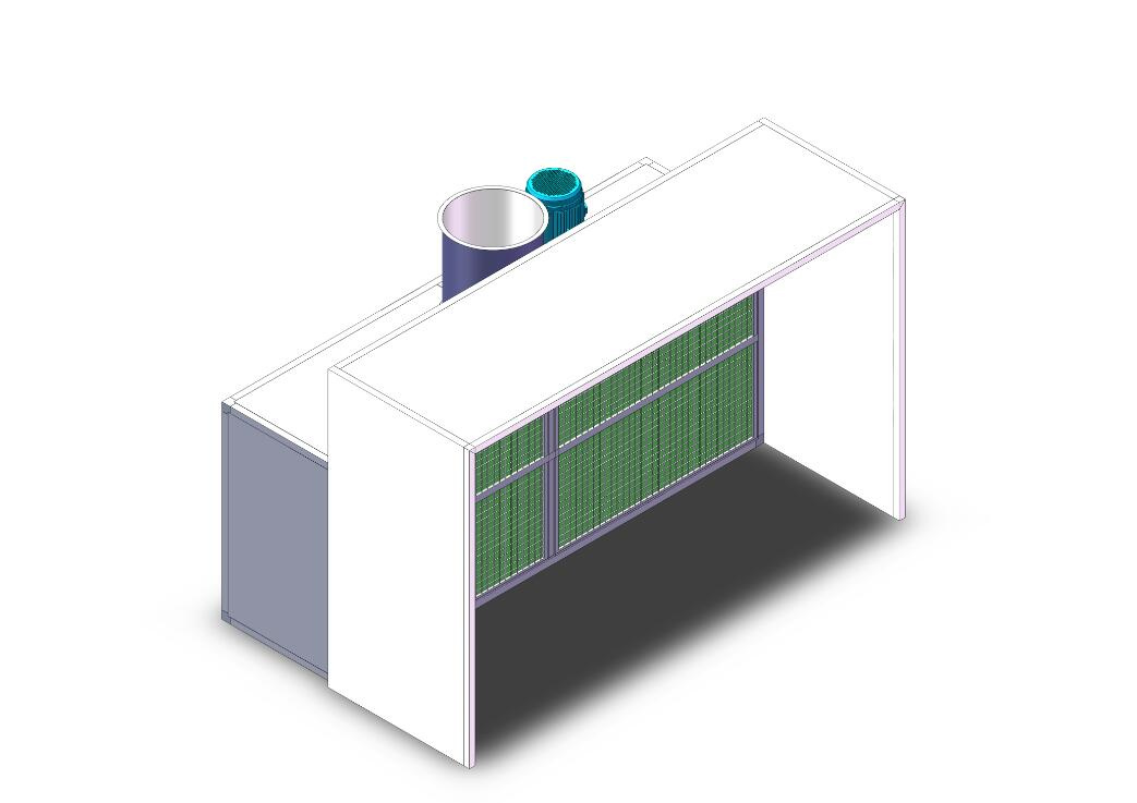 Btd Open Faced Spray Painting Booth