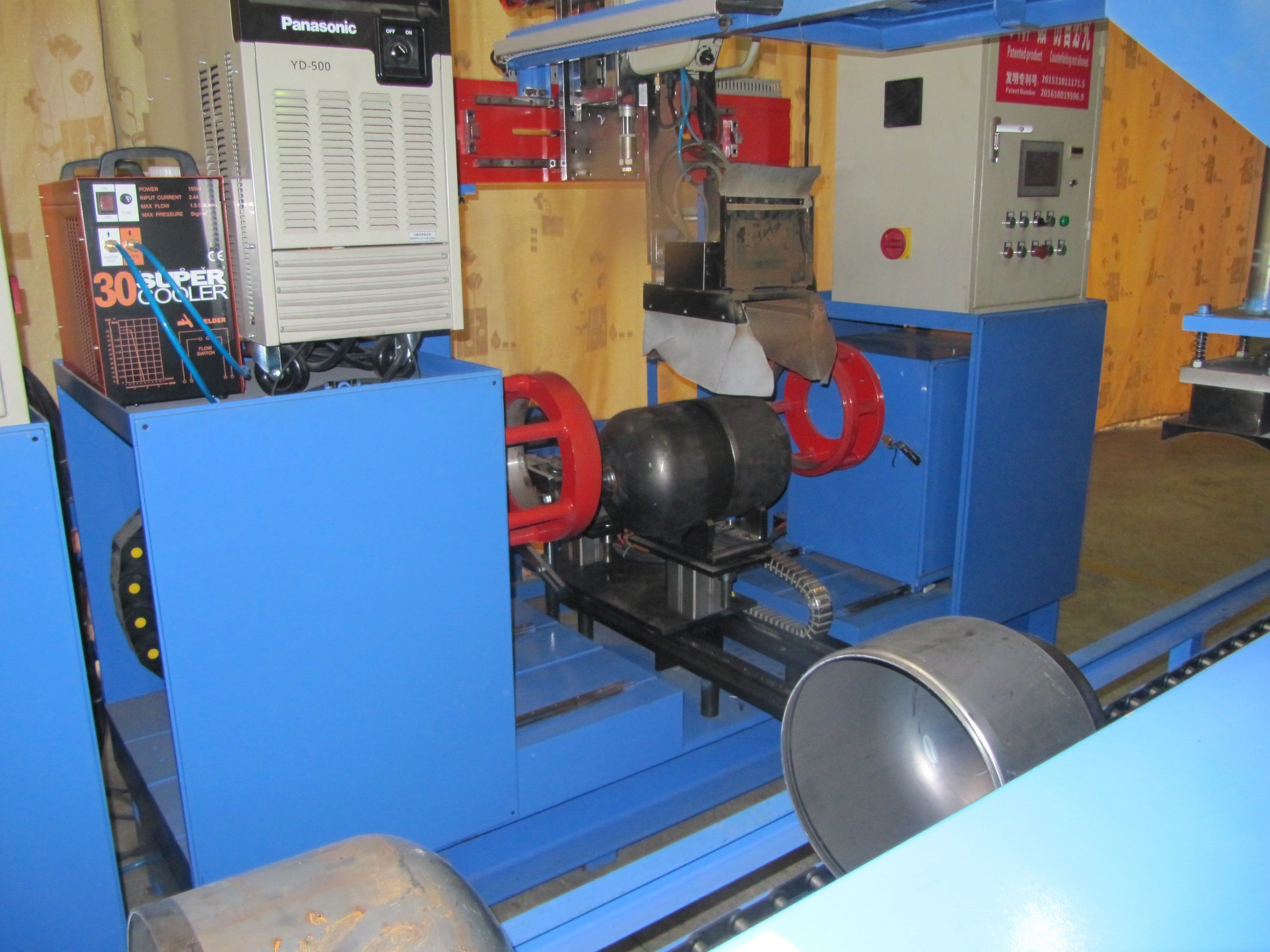 LPG Gas Cylinder Manufacturing Line Automatic Circumferential Seam Welding Machine