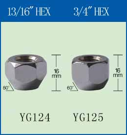 Wheel Nuts YQ-124/YQ-125