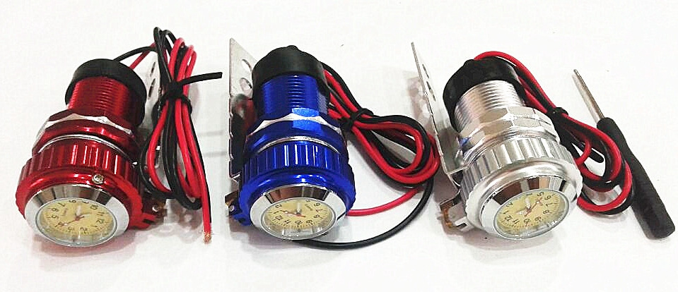 Motorcycle Handlebar Phone USB Charger with Clock (compass)
