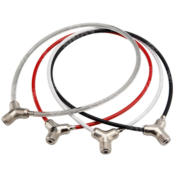 Stainless Disc Cylinder 2 Wheel Security Key Cable Lock