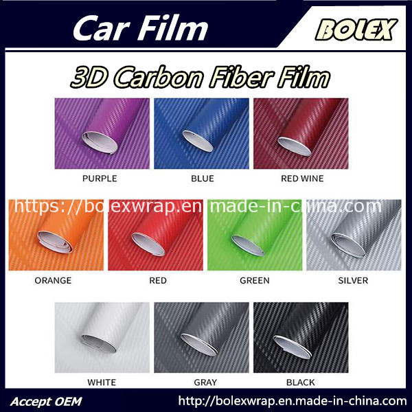 3D Carbon Fiber Decal Vinyl Sheet Wrap Sticker