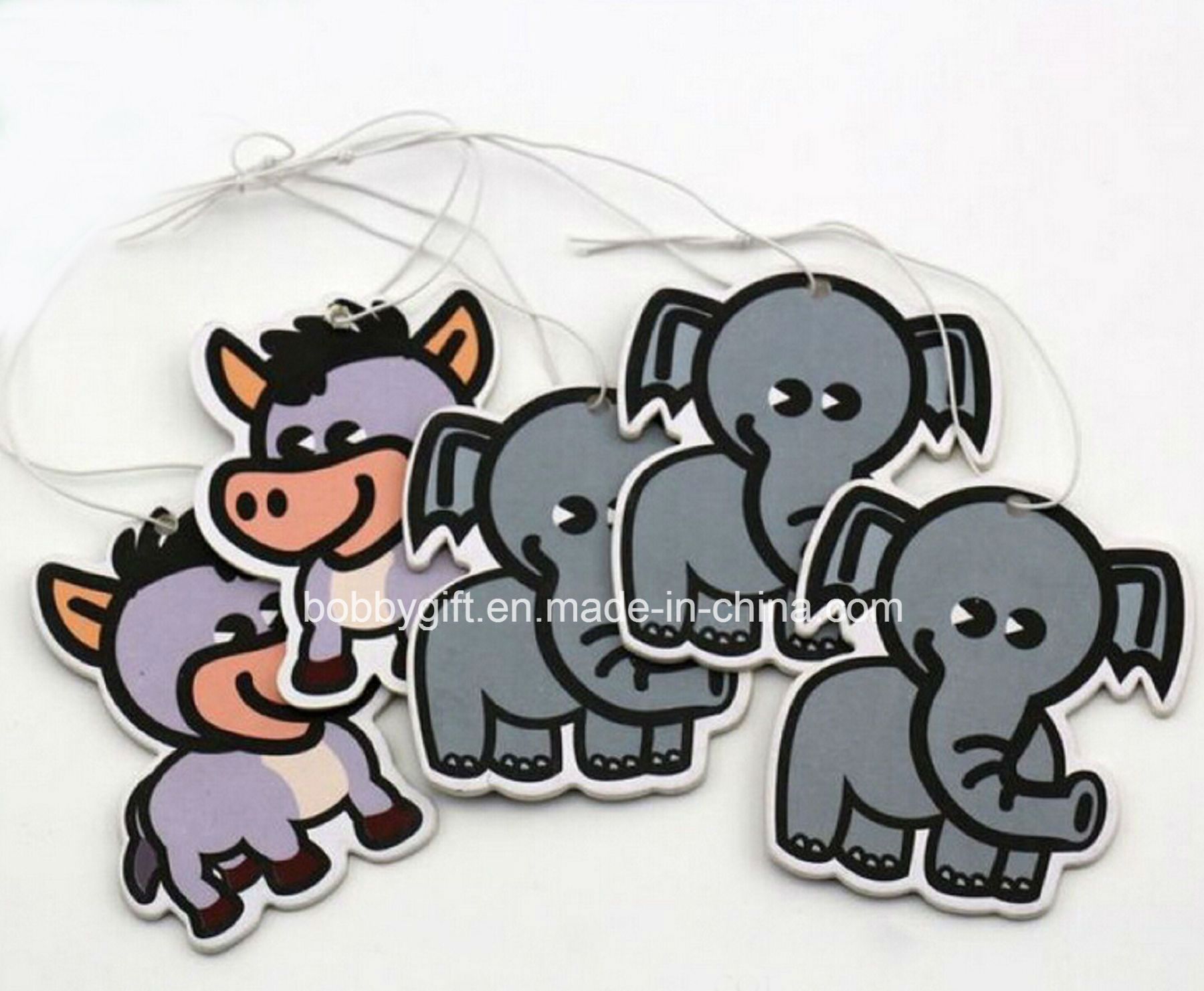 Hanging String Car Air Freshener with Individual Polybag