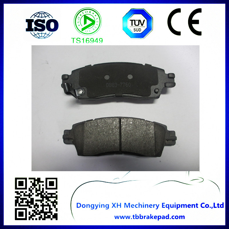 Enclave Low Noise Semi Metallic Painted Plastic Auto Brake Pads D883-7760 for Buick 