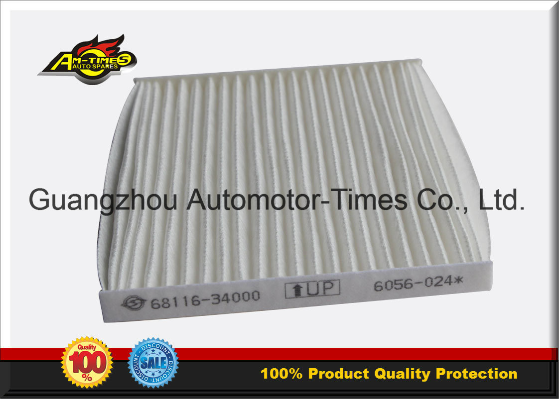 Carbon Black Air Condition Auto Filter 68116-34000 for Ssangyong