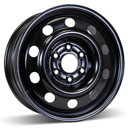 17X7 (6-132) Black Steel Wheel Rim