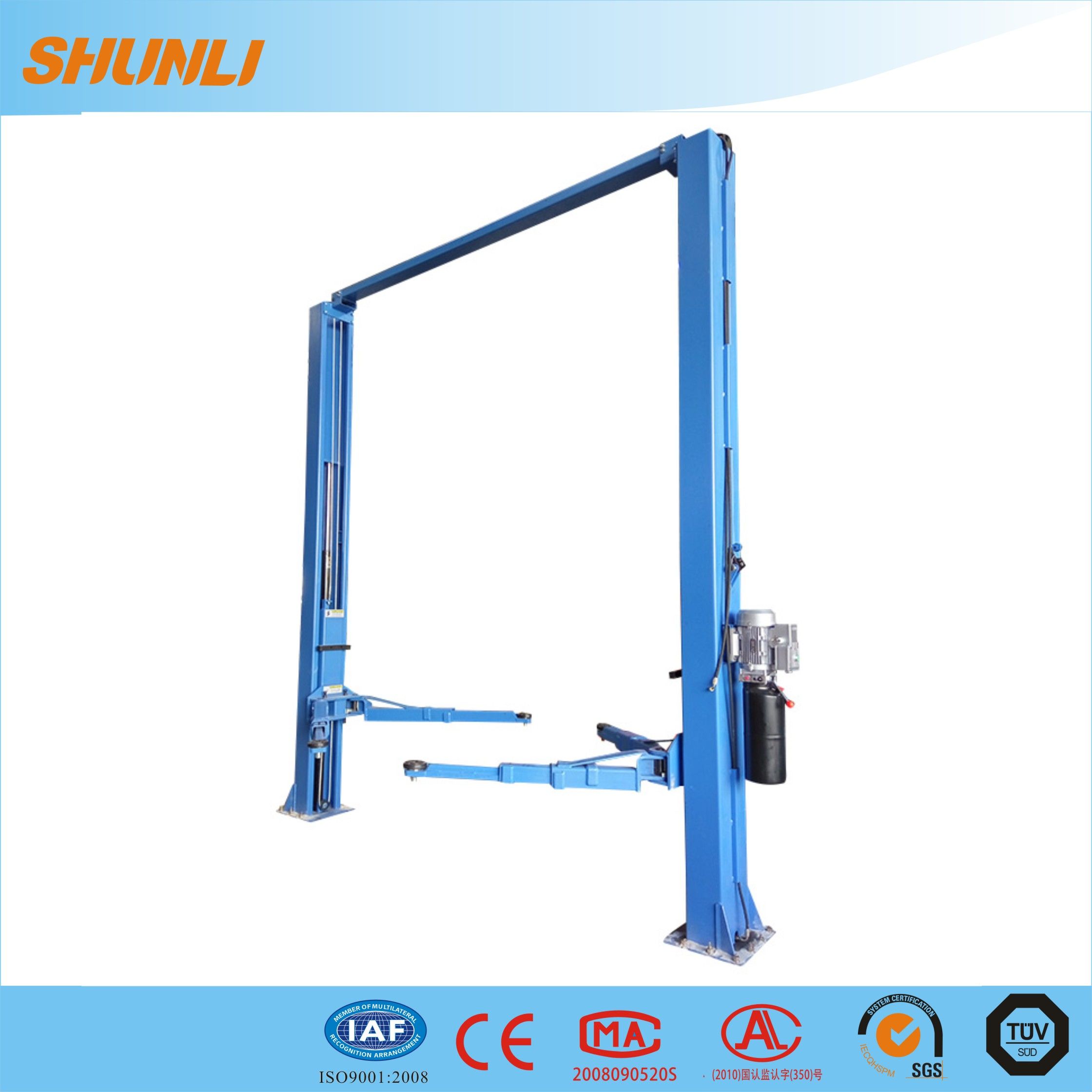Double Hydraulic Cylinders 2 Post Lift