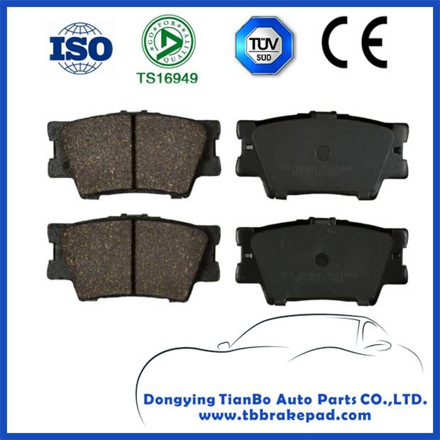 Ceramic High Performance Durable Brake Pad with Shim for Toyota RAV D1212