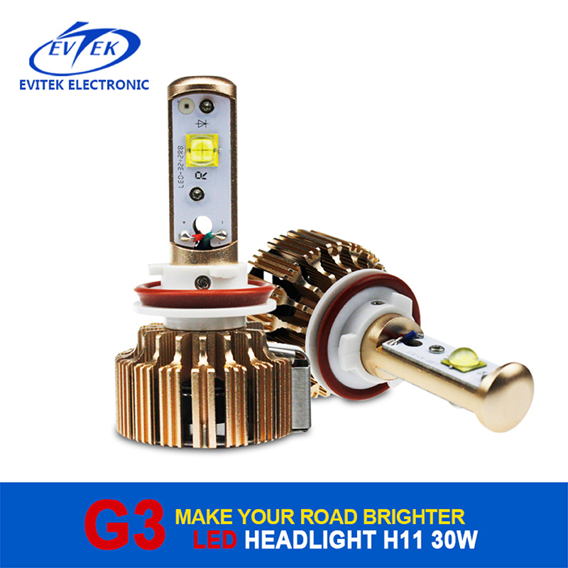 Evitek Hot Sell LED Car Light Golden G3 Golden H11 LED Headlight 3000lm