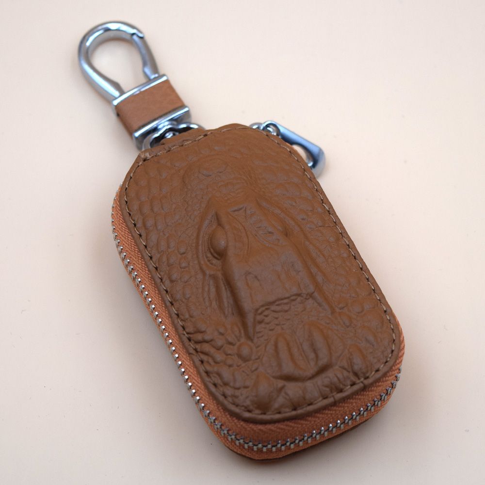 Kc_L_007 Custom Logo or Car Logo Leather Car Key Cover