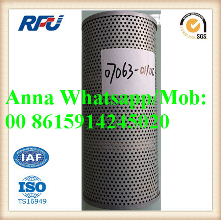 07063-01100 High Quality Auto Oil Filter for Komatsu (07063-01100)