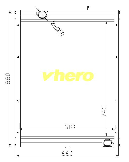 Auto Radiator Heat Exchanger for Truck Df K12-1301010