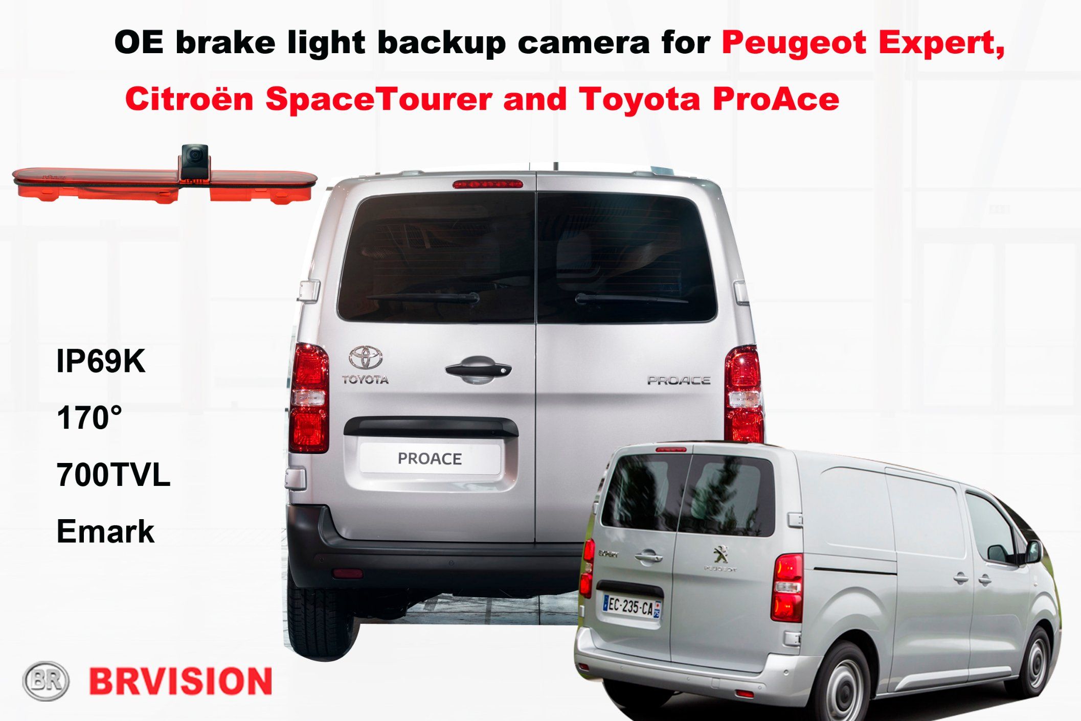 3rd Brakelight Camera for PE, Toyato