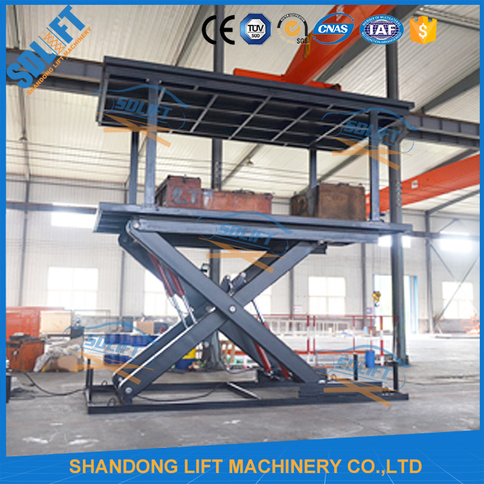 Double Platform Car Scissor Lift Parking