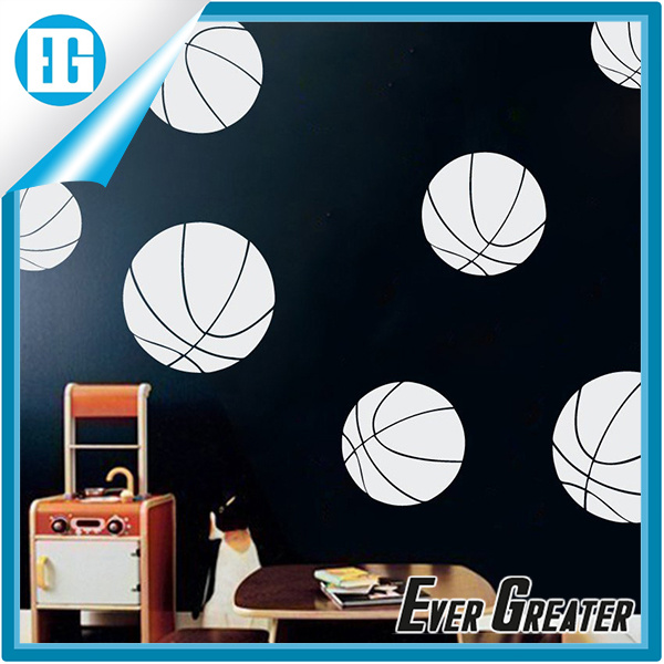 Black Football Adhesive Rooms Walls Vinyl DIY Stickers