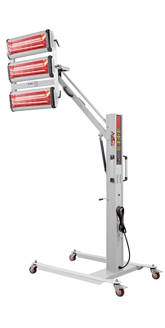 Temperature and Distance Measurement Three-Lamp Automotive Paints Infrared Curing Lamp
