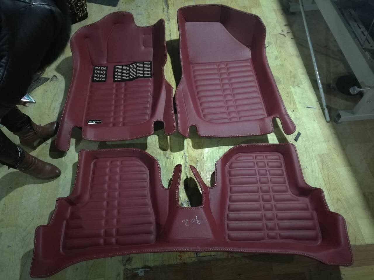 for Peugeot 206 High Quality Universal 3D PVC Car Mat/Car PVC Carpet /PVC Mat