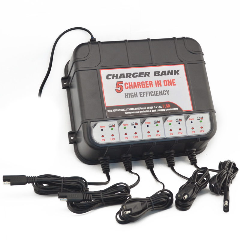 5 Bank Marine Battery Charger