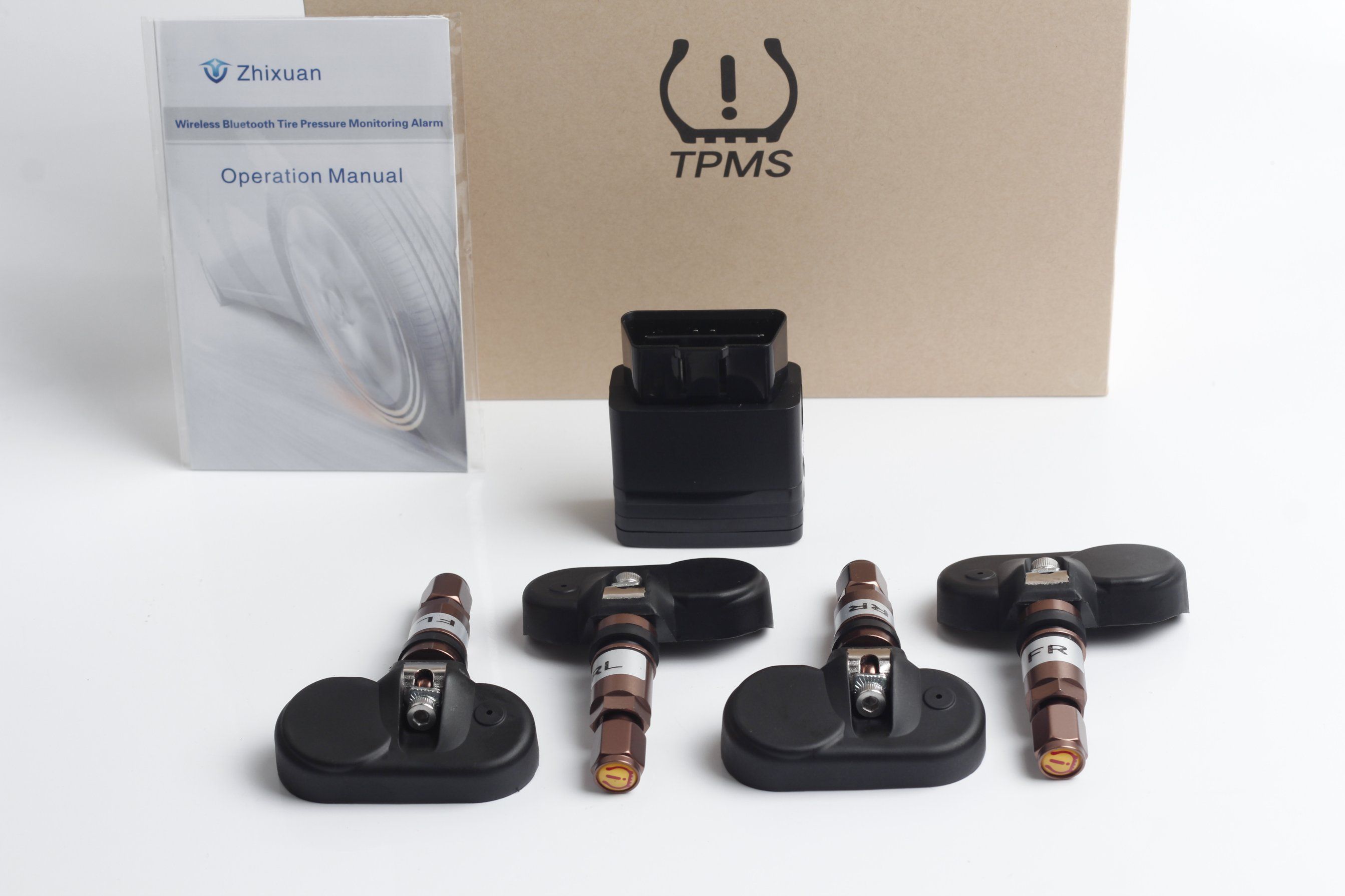 Wireless Smartphone Display Bluetooth TPMS with External Tire Sensor for Four-Wheel Commercial Vehicle, off-Road Vehicle, Cars, Vans
