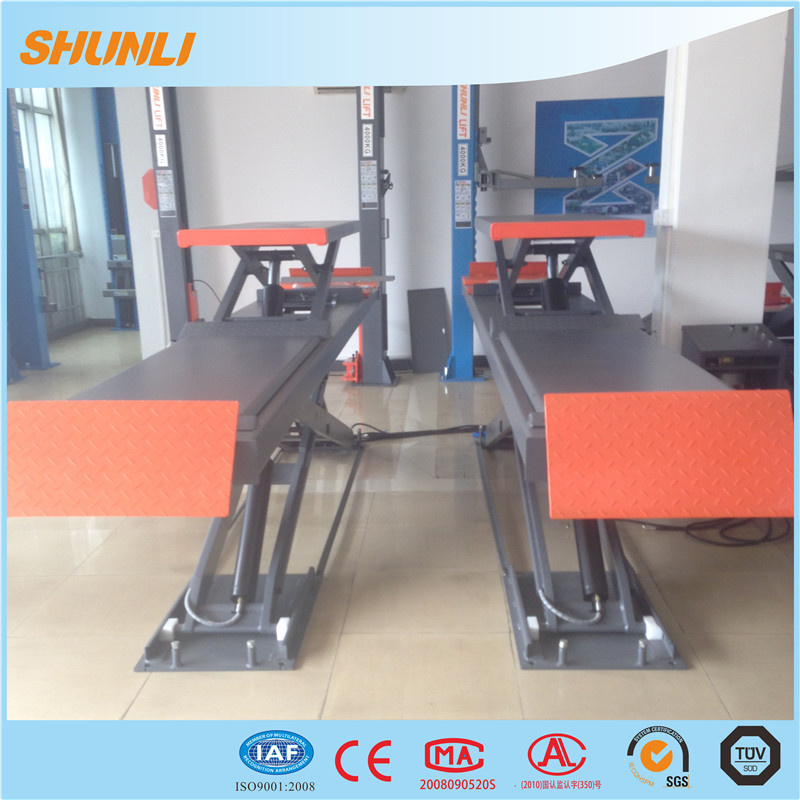 5000kg Super Thin Wheel Alignment Scissor Car Lift with Ce