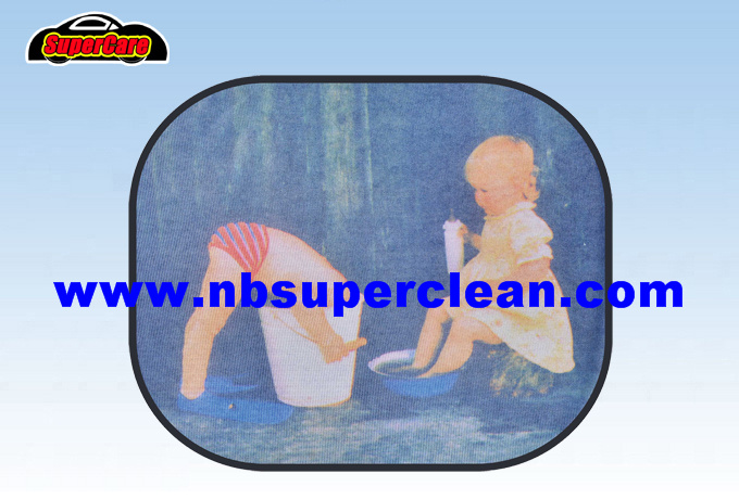 High Quality Anti-UV Baby Facial Protect Car Cartoon Window Sunshade