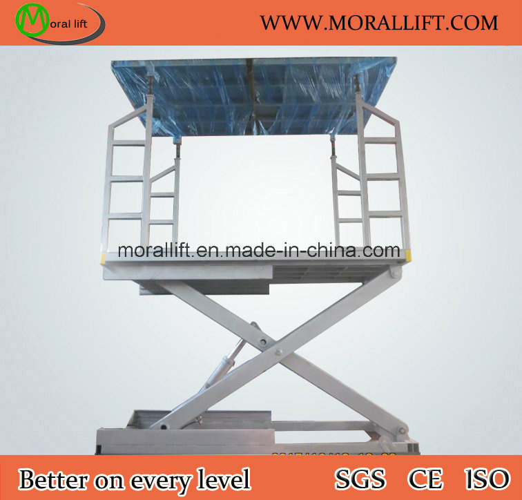 Double deck electric car lift car parking platform for home use