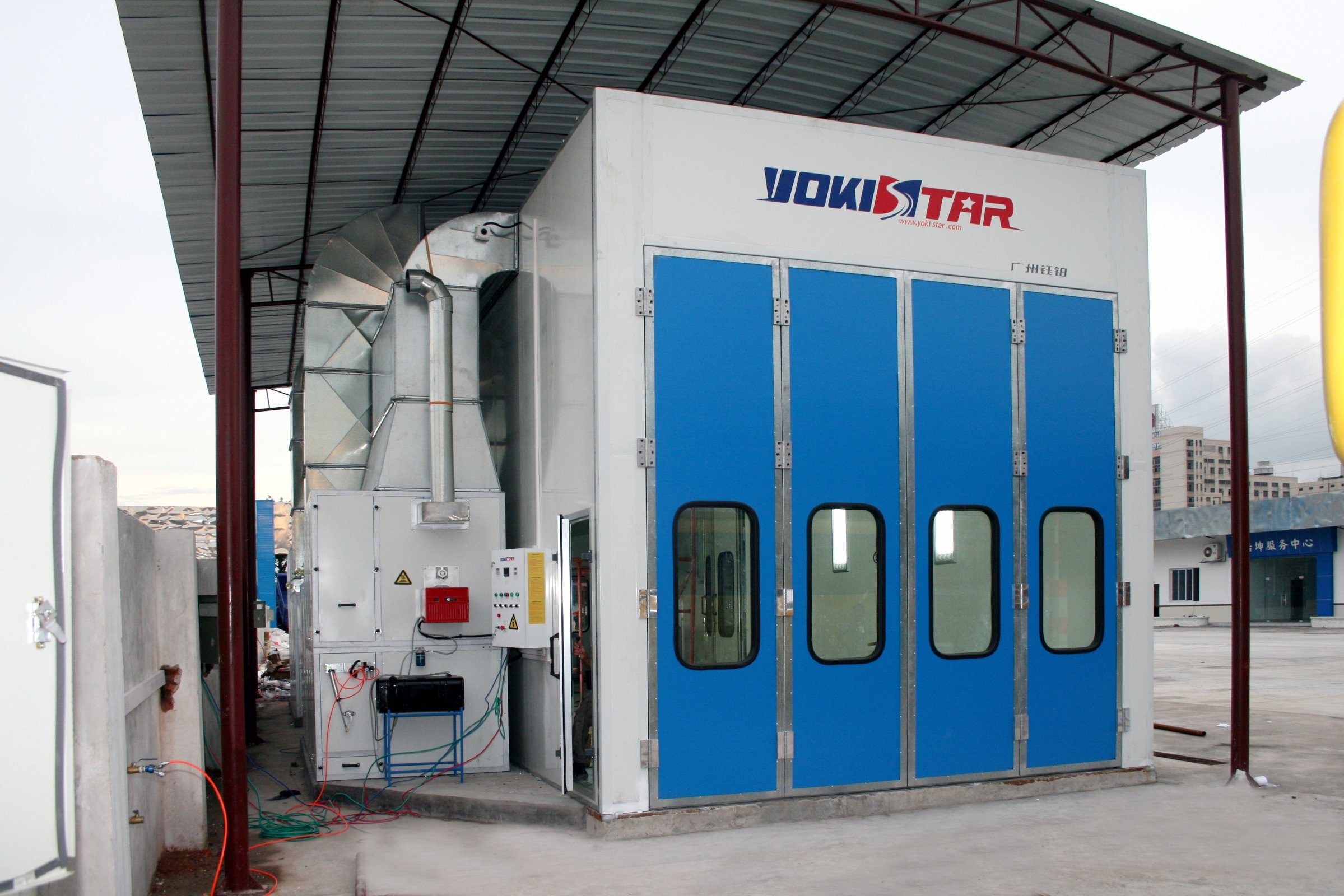 Industrial Spray Booth for Truck Bus Downdraft for Sale