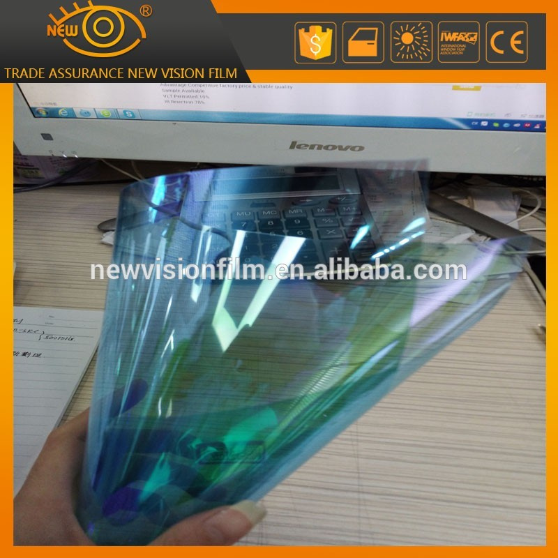 Heat Reduction Blue to Green Chameleon Car Window Tinting Film