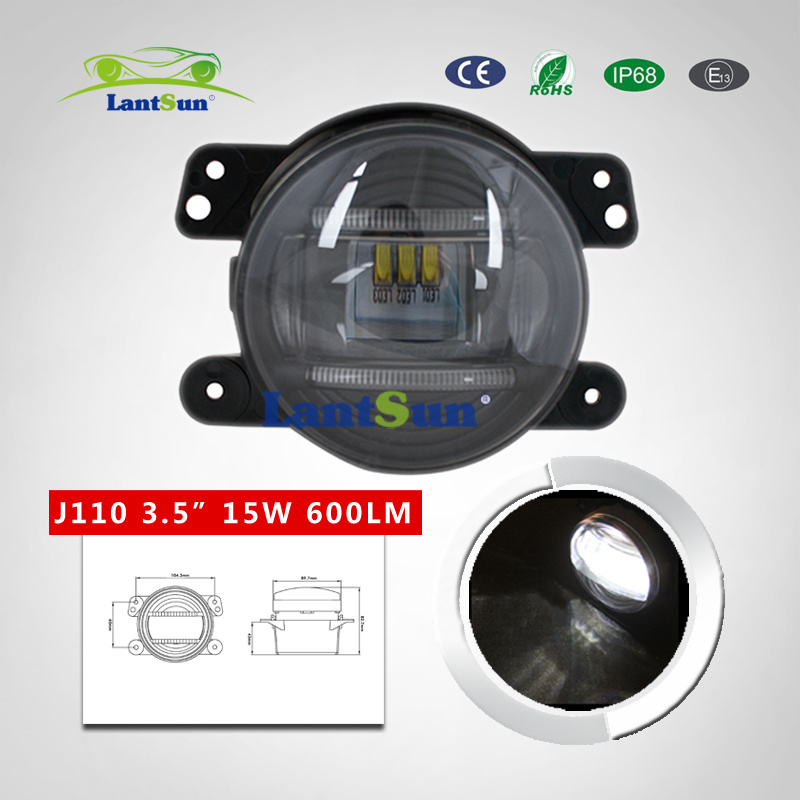 J110 3.5inch 15W LED Fog Light for Toyota Corrola, Camry, Accord, Pajero Triton etc